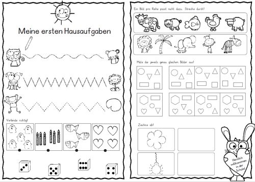 Erster Schultag Hausaufgabenheftchen Giraffe Zaubereinmaleins Shop