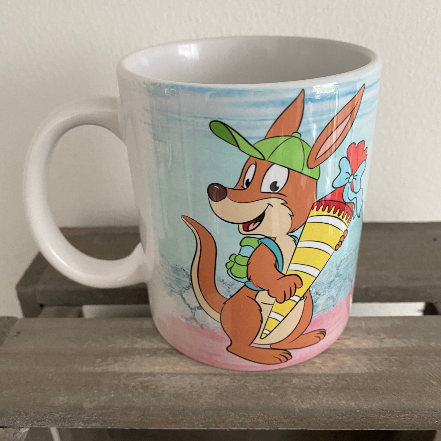 Keramiktasse Hochglanz Einschulung K Nguru Zaubereinmaleins Shop