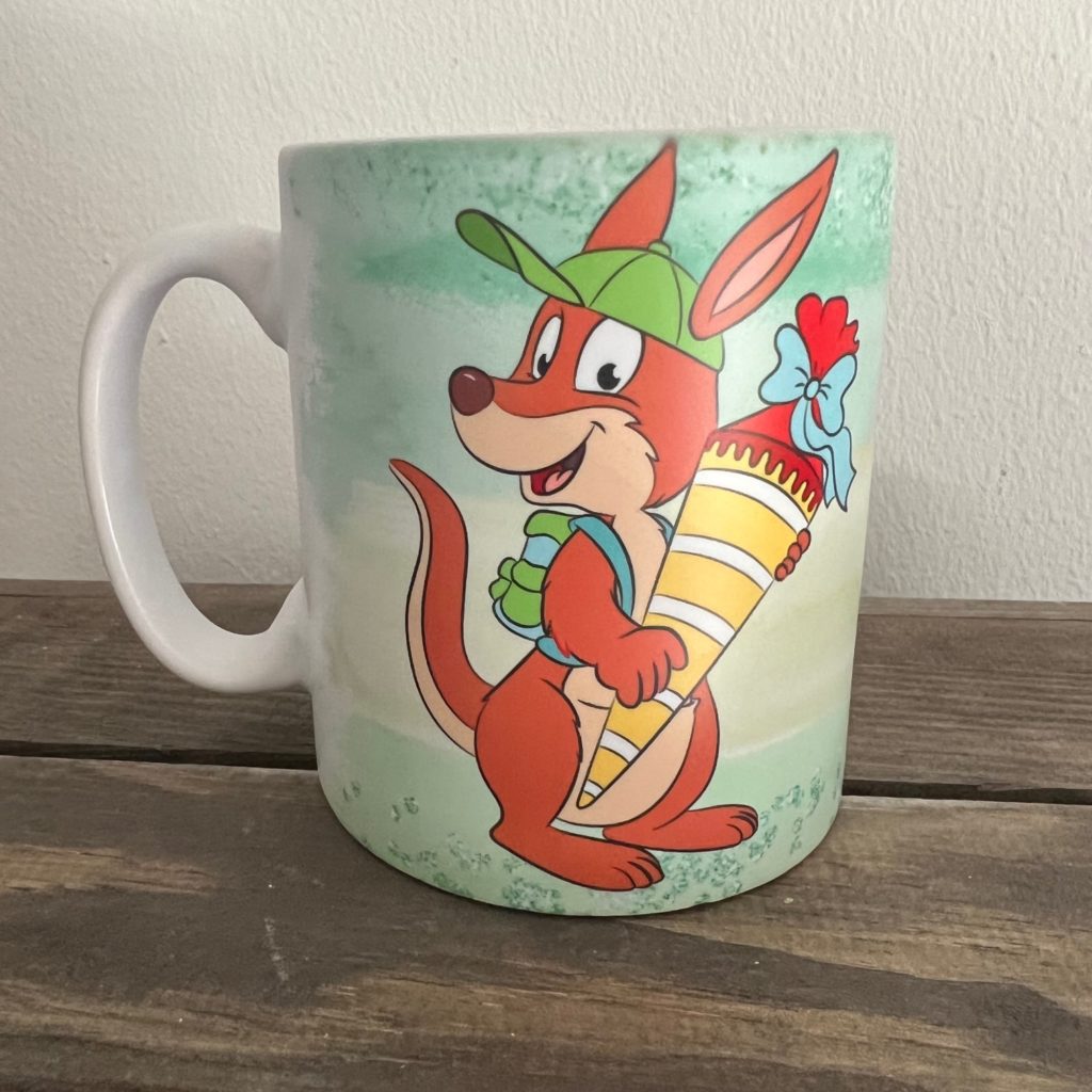 Keramiktasse Satin Einschulung K Nguru Small Zaubereinmaleins Shop