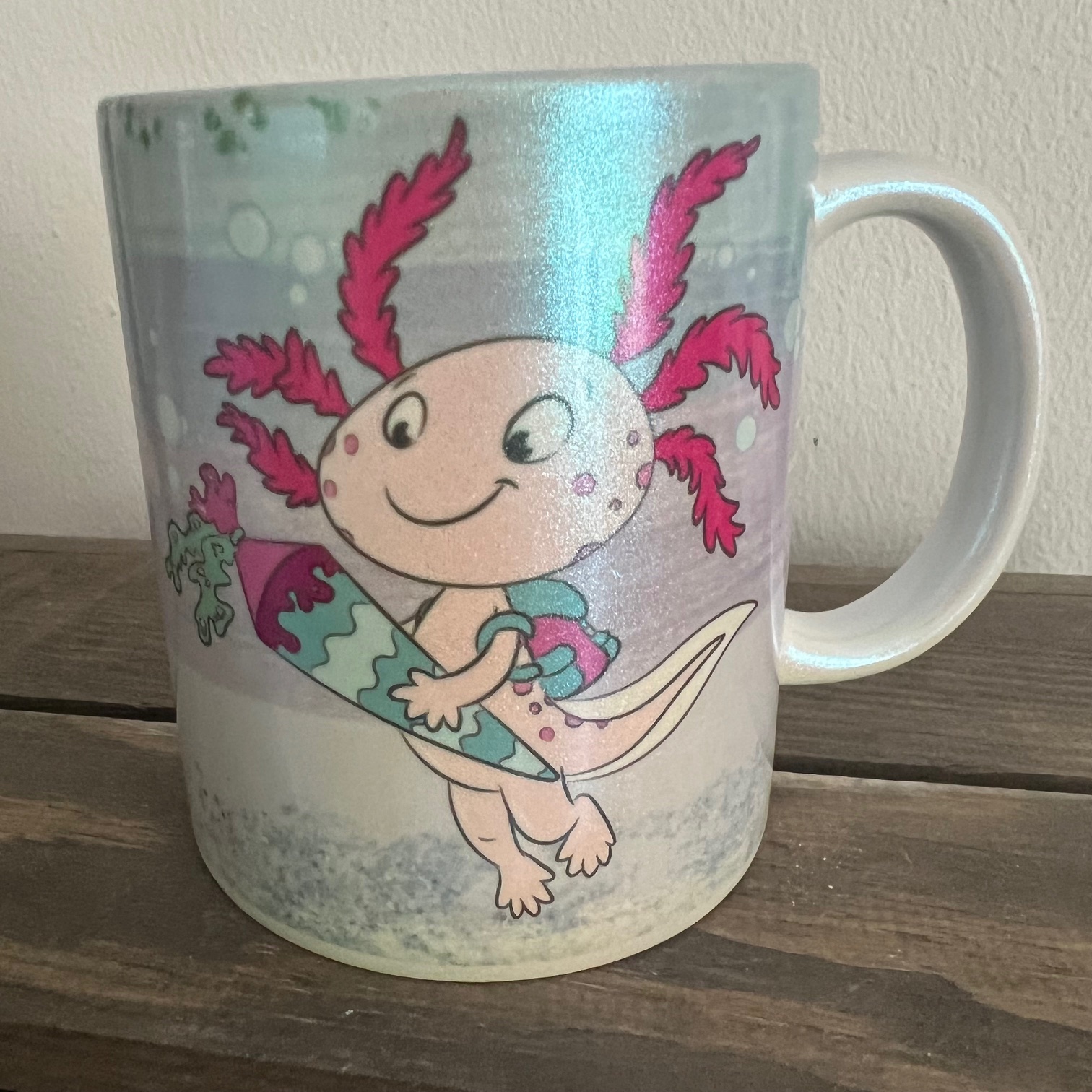 Perlglanztasse Axolotl Zaubereinmaleins Shop