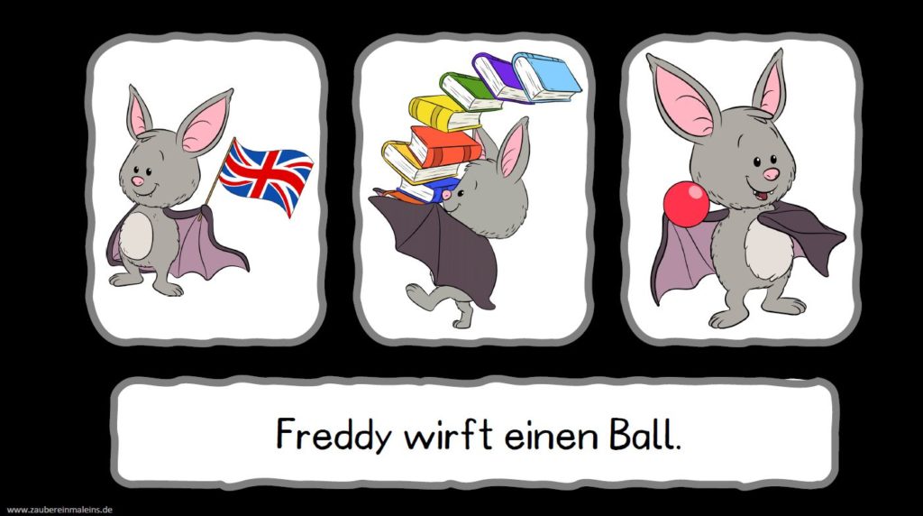 Interaktive Pdf Datei: Lesequiz Mit Freddy Fledermaus ...