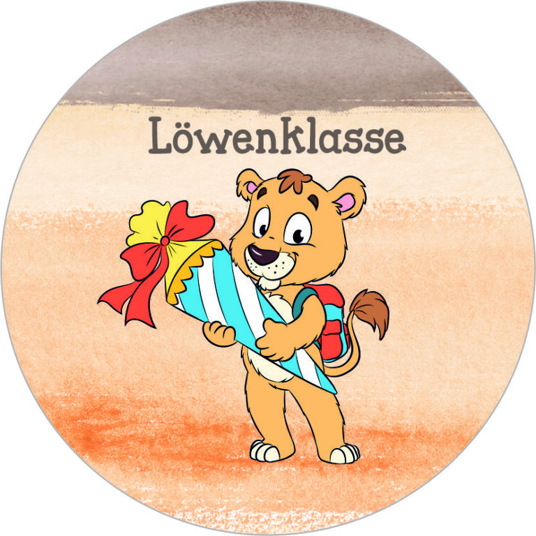 Buttonvorlage: Löwenklasse – Zaubereinmaleins Shop